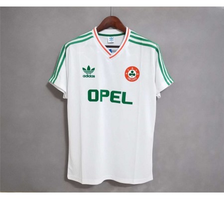 Ireland 1990 World Cup Away White Soccer Jersey